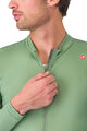 CASTELLI Hosszú ujjú kerékpáros mez - ESPRESSO THERMAL - zöld