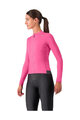 CASTELLI Hosszú ujjú kerékpáros mez - ESPRESSO THERMAL W LS - rózsaszín
