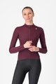 CASTELLI Hosszú ujjú kerékpáros mez - ESPRESSO THERMAL W LS - piros