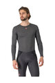 CASTELLI Hosszú ujjú kerékpáros póló - MEDIO BASE LAYER LS - szürke
