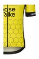 AGU Rövid ujjú kerékpáros mez - REPLICA VISMA | LEASE A BIKE 2024 - sárga/fekete