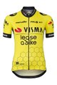 AGU Rövid ujjú kerékpáros mez - REPLICA VISMA | LEASE A BIKE W 2024 - sárga/fekete