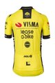 AGU Rövid ujjú kerékpáros mez - REPLICA VISMA | LEASE A BIKE K 2024 - sárga/fekete