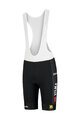 RAPIDGEAR Rövid kerékpáros nadrág kantárral - VISMA TDF25 REPLICA BIBSHORT - fekete