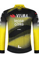 RAPIDGEAR Hosszú ujjú kerékpáros mez nyári - VISMA TDF25 REPLICA JERSEY - sárga/fekete