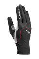 LEKI Kerékpáros kesztyű hosszú ujjal - NORDIC SKIN 10.0 - piros/fekete