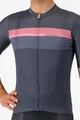 CASTELLI Rövid ujjú kerékpáros mez - GIRO VELOCE - kék/rózsaszín