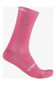CASTELLI Klasszikus kerékpáros zokni - GIRO D'ITALIA 18 - rózsaszín