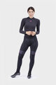 ALÉ Hosszú kerékpáros nadrág kantár nélkül - PR-R MILD TIGHTS - fekete/rózsaszín