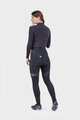 ALÉ Hosszú kerékpáros nadrág kantár nélkül - PR-R MILD TIGHTS - fekete/rózsaszín