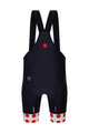 SANTINI Rövid kerékpáros nadrág kantárral - TOUR DE FRANCE - BIB SHORTS - fekete