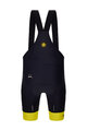 SANTINI Rövid kerékpáros nadrág kantárral - TOUR DE FRANCE - BIB SHORTS - fekete