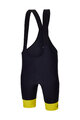 SANTINI Rövid kerékpáros nadrág kantárral - TOUR DE FRANCE - BIB SHORTS - fekete