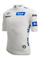 SANTINI Rövid ujjú kerékpáros mez - TOUR DE FRANCE - WHITE JERSEY - fehér