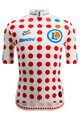 SANTINI Rövid ujjú kerékpáros mez - TOUR DE FRANCE - POLKA DOT JERSEY - színes