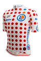 SANTINI Rövid ujjú kerékpáros mez - TOUR DE FRANCE - POLKA DOT JERSEY - színes