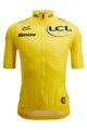 SANTINI Rövid ujjú kerékpáros mez - TOUR DE FRANCE - YELLOW JERSEY - sárga