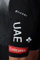 PISSEI Rövid kerékpáros nadrág kantárral - UAE TEAM EMIRATES XRG 2025 - fehér/fekete