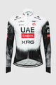 PISSEI Hosszú ujjú kerékpáros mez - UAE TEAM EMIRATES - XRG 2025 REPLICA - fehér/fekete