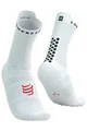COMPRESSPORT Klasszikus kerékpáros zokni - PRO RACING V4.0 RUN - fehér/fekete