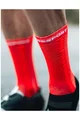 COMPRESSPORT Klasszikus kerékpáros zokni - PRO RACING V4.0 BIKE - fekete/piros