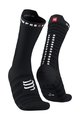 COMPRESSPORT Klasszikus kerékpáros zokni - PRO RACING SOCKS V4.0 ULTRALIGHT BIKE - fekete/fehér
