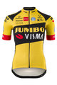 AGU Rövid ujjú kerékpáros mez - JUMBO-VISMA '20 LADY - fekete/sárga