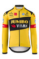 AGU Hosszú ujjú kerékpáros mez - JUMBO-VISMA 2020 - fekete/sárga