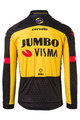 AGU Hosszú ujjú kerékpáros mez - JUMBO-VISMA WINT '21 - fekete/sárga