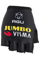 AGU Kerékpáros kesztyű rövid ujjal - JUMBO-VISMA 2021 - fekete
