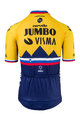AGU Rövid ujjú kerékpáros mez - JUMBO-VISMA 2021 - kék/sárga