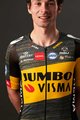 AGU Rövid ujjú kerékpáros mez - JUMBO-VISMA 2021 TDF - fekete/sárga