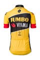 AGU Rövid ujjú kerékpáros mez - JUMBO-VISMA 22 KIDS - sárga/fekete