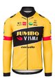 AGU Hosszú ujjú kerékpáros mez nyári - JUMBO-VISMA 2022 - sárga/fekete