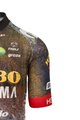 AGU Rövid ujjú kerékpáros mez - JUMBO-VISMA 2022 - barna/kék/sárga/fekete/piros