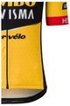 AGU Rövid ujjú kerékpáros mez - JUMBO-VISMA 2023 - sárga/fekete