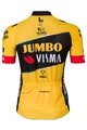AGU Rövid ujjú kerékpáros mez - JUMBO-VISMA 23 LADY - sárga/fekete