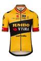 AGU Rövid ujjú kerékpáros mez - JUMBO-VISMA 2023 WOUT VAN AERT - fekete/sárga