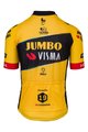 AGU Rövid ujjú kerékpáros mez - JUMBO-VISMA 2023 JONAS VINGEGAARD - fekete/sárga