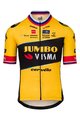 AGU Rövid ujjú kerékpáros mez - JUMBO-VISMA 2023 PRIMOZ ROGLIC - fekete/sárga