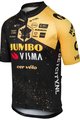 AGU Rövid ujjú kerékpáros mez - JUMBO-VISMA VELODROME TDF 2023 - sárga/fekete