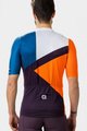 ALÉ Rövid ujjú kerékpáros mez - NEXT - narancssárga/kék/fekete/fehér