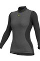 ALÉ Hosszú ujjú kerékpáros póló - BIOCERAMIC LADY - szürke