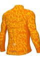 ALÉ Hosszú ujjú kerékpáros mez - SOLID RIDE - sárga/narancssárga
