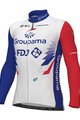 ALÉ Hosszú ujjú kerékpáros mez - GROUPAMA FDJ 2022 - kék/piros/fehér