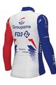 ALÉ Hosszú ujjú kerékpáros mez - GROUPAMA FDJ 2022 - kék/piros/fehér