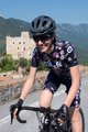 ALÉ Rövid kerékpáros mez rövidnadrággal - FIORI LADY - kék/lila