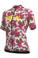 ALÉ Rövid ujjú kerékpáros mez - ROSES LADY - rózsaszín/fehér