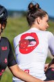 ALÉ Rövid kerékpáros mez rövidnadrággal - SMILE LADY - piros/fehér