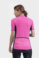 ALÉ Rövid kerékpáros mez rövidnadrággal - COLOR BLOCK LADY - rózsaszín/fekete